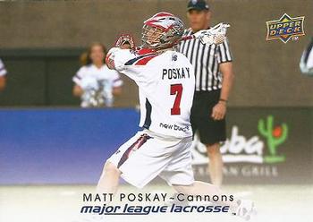 2010 Upper Deck Major League Lacrosse #8 Matt Poskay Front